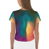 Harmony Groove Women's Music Crop Tee - All-Over Print - Beyond T-shirts